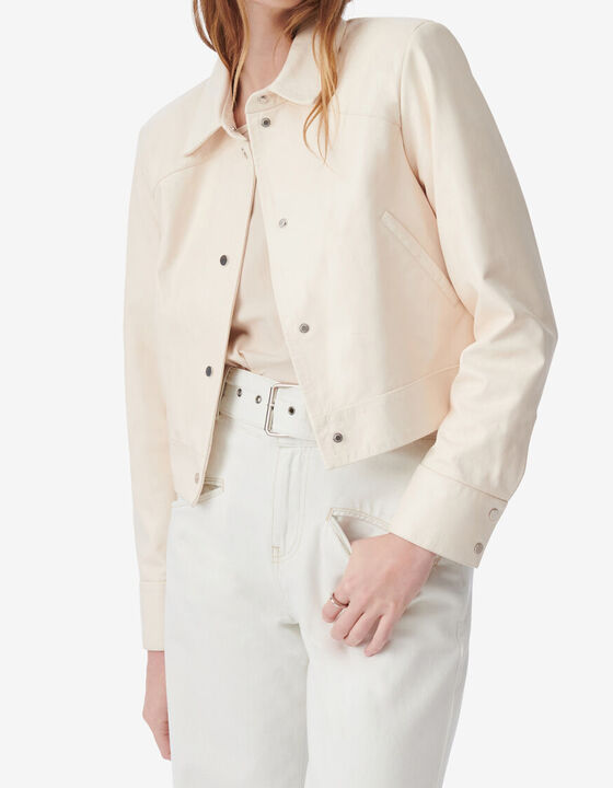 KENAN CROPPED LEATHER JACKET